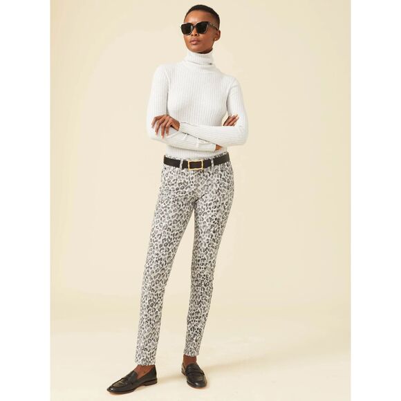 J. Mclaughlin Lexi Jeans - Petit Watercolor Cheetah 6 - Picture 2 of 15